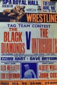 Wrestling - Original 1960s/70s Posters advertising Les Kellett v 'Judo' Pete Roberts on 7th Sept