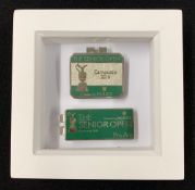2016 pair of British Senior Open Golf Championship and Pro-Am enamel money clips - played at