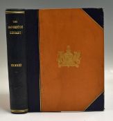 Steel, A,G and Hon R H Lyttleton - "Cricket - The Badminton Library" 1st ed 1888 large paper, deluxe