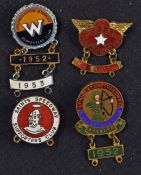 Speedway Enamel Badges includes Long Eaton Speedway Supporters Club Archers with 1952 date bar lapel
