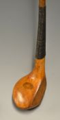 Scarce Forth Rubber Co Edinburgh late golden beech wood bulger driver - with good original thick