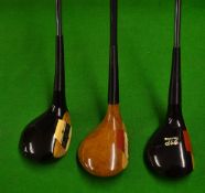 Collection of 3x fine Macgregor no. 5 persimmon woods c.1960/70 - incl VIP Tourney, Jack Nicklaus