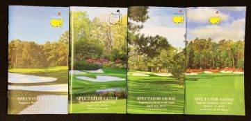 Spectator Guides from four of the Masters Tournaments. The guides are for 2006, 2011, 2012 & 2018.