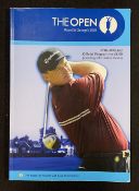 2003 Open Golf Championship profusely signed programme - played at Royal St Georges and signed by