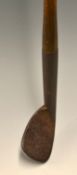 Fine Rut iron c.1880s with indistinct stamp mark - fitted with 5" hosel c/w sharp neck crease - 2