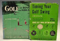 Adams, Robert and Chick Evans Golf Books (2) - Adams, Robert W -"Timing Your Golf Swing - Adams Golf
