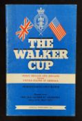 1971 Walker Cup Golf Programme - played at the home of golf St Andrews. The general condition is