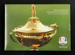 2014 Ryder Cup Bank of Scotland signed commemorative £5 note - signed by 11 European players and