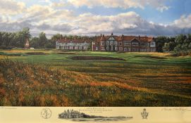 Hartough, Linda (After) signed: "1996 Open Golf Championship - The 18th Hole Royal Lytham and St
