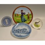 Interesting collection of bone China golf plates (4)-Royal Ulster Golfing Collection "Ladies Day"