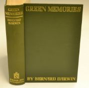 Darwin, Bernard - "Green Memories" 1st ed 1928 - original green cloth and coloured gilt boards and