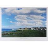 Stallwood, Simon signed artist proof golf print: "Old Course St Andrews Scotland" signed ltd ed of