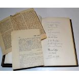 Darwin, Bernard et al signed book-"Essays Mainly on The 19th Century presented to Sir Humphrey