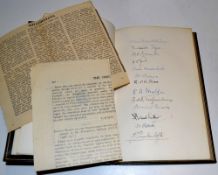 Darwin, Bernard et al signed book-"Essays Mainly on The 19th Century presented to Sir Humphrey