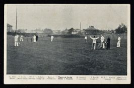'Vigoro at Lords Gents v. Players' Tennis/Cricket Postcard an unusual real photocard depicting a