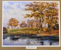 Malone Golf Club signed ltd ed colour print - signed in pencil to the boarder by the artist Colin