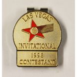1998 Las Vegas Invitational Golf Tournament official contestants enamel money clip - won Jim Furyk