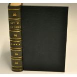 Darwin, Bernard - "Out of The Rough" 1st ed c.1930 - rebound in full leather with ribbed gilt titled