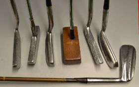 Interesting selection of classic putters (7)- 4x Ben Sayers putters incl a rectangular wooden head