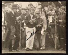 Arnold Palmer Open Golf Champion - early b&w signed press photograph c.1970 - taken at Wentworth