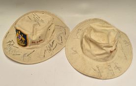 1983 Australia v New Zealand World Series Cup Final Signed Hat with signatures including R Hogg, G