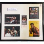 Boxing - Signed Lennox Lewis Display includes Holyfield v Lewis Official Programme and Ticket with a