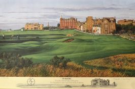 Hartough, Linda (After) signed: "1990 Open Golf Championship - The 17th Hole of the Old Course Royal