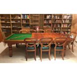 Hamilton Snooker/Billiard Dining Table and Chairs a superb example of a Hamilton snooker