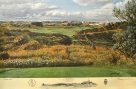 Hartough, Linda (After) signed: "1991 Open Golf Championship-The 18th Hole Royal Birkdale Golf Club"