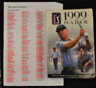 1999 USPGA Golf Tour Media Guide signed by 154 players - incl 46x major winners notably Jack