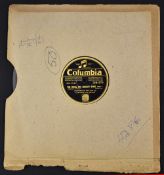 Rare Columbia 78 vinyl double sided golf record titled The Royal and Ancient Game Pt.1 and Pt.2 -