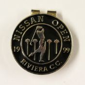 1999 Nissan International Golf Tournament enamel money clip -made for the players - played at the