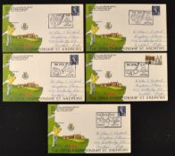 1970 St Andrews Open Golf Championship set of First Day Covers (5) - from Day One to the Final Day