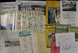 Glamorgan County Cricket ephemera selection to incl' 1888-1988 Centenary Brochure, various