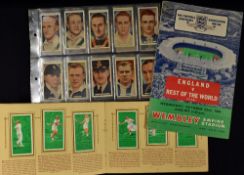 Tennis john Player and Sons Cigarette Cards and Album all laid within album, appear complete