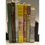 Collection of good mid c.20th golf books all with dust jackets one signed (7) - Henderson and