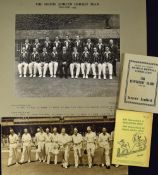 The South African Cricket Team England 1955 Photograph mounted to card, plus another photograph