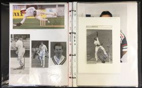 Cricket Autographs - Gloucestershire, Hampshire, Kent and Lancashire Counties Cricket Players