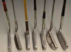 7x interesting classic blade and centre shaft putters - Forgan "Tommy Armour" flanged sole; Wilson