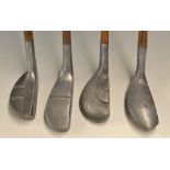 4x various alloy putters - Cowan T Model (slight bowed shaft); The A1 model (slightly bowed