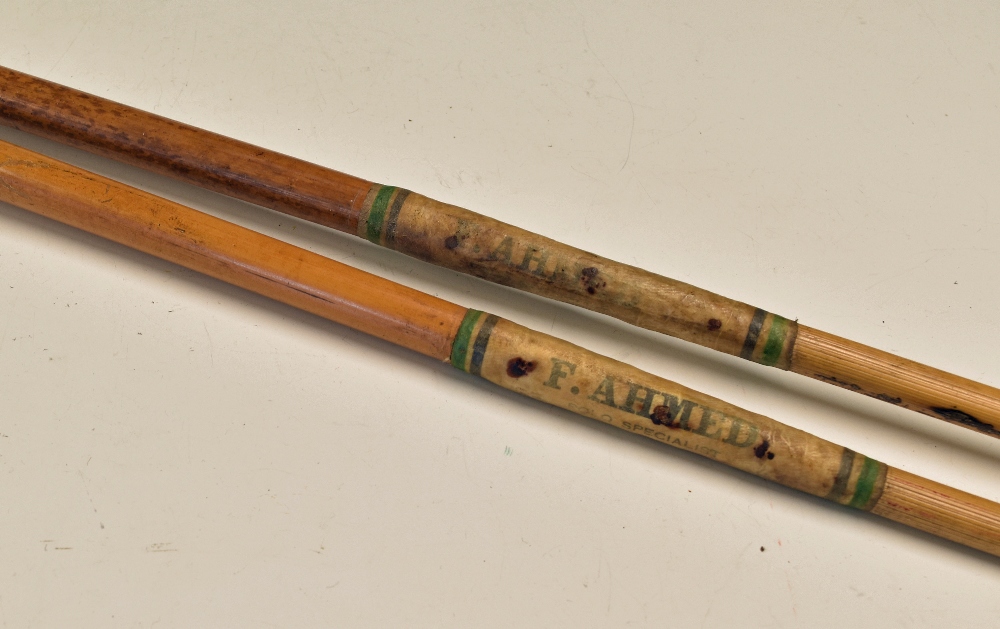 Equestrian - 2 x Polo Mallets with original vellum sheath around bamboo handle marked with 'F - Image 3 of 4