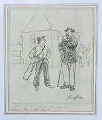 Belcher, George (1875-1947) R.A Etching signed - golfer and caddie with narrative below - Golfer -