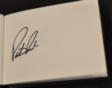 2015 St Andrews Golf Open and Woburn Masters autograph book signed by 32 golfers and other