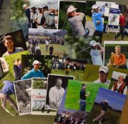 20 x Major, Ryder Cup and other well-known golfers signed press photographs - major winners Adam