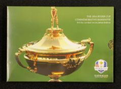 2014 Ryder Cup Bank of Scotland signed commemorative £5 note - signed by US Team player Patrick