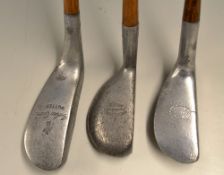 3x various alloy putters - Imperial Golf Co Sunderland The Cinch Model with round toe and drop back;