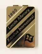 1995 Lincoln-Mercury Kapalua International Golf Champion enamel money clip - made for the