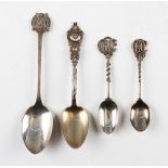 4x various silver golf club spoons to incl large Stanmore Golf Club with clubs crest and