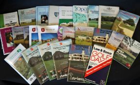 Large collection of Open, Ryder Cup, World Match Play, European et al Golf Strokesavers, Guides