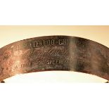 Greyhound Coursing - Extremely Rare and Early Waterloo Cup 1837 Dog Collar - a brass dog collar with